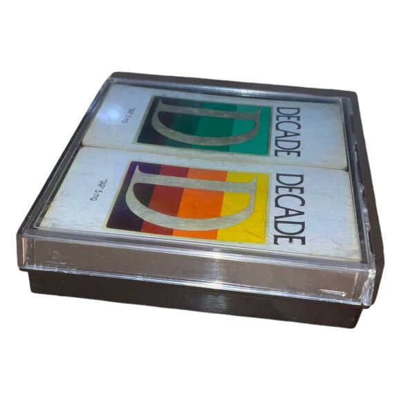 Vintage Decade Double Deck Of Playing Cards With Plastic Case - Picture 6 of 9